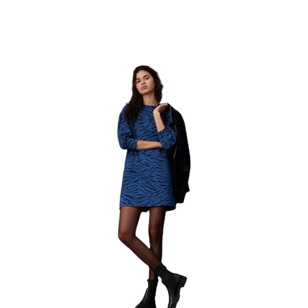 Anthro Velvet by Graham & Spencer Malisa‎ Puff Sleeve Tunic Dress Size XS